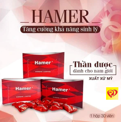 Kẹo Sâm | Hamer | Mỹ - Hộp 32 Viên